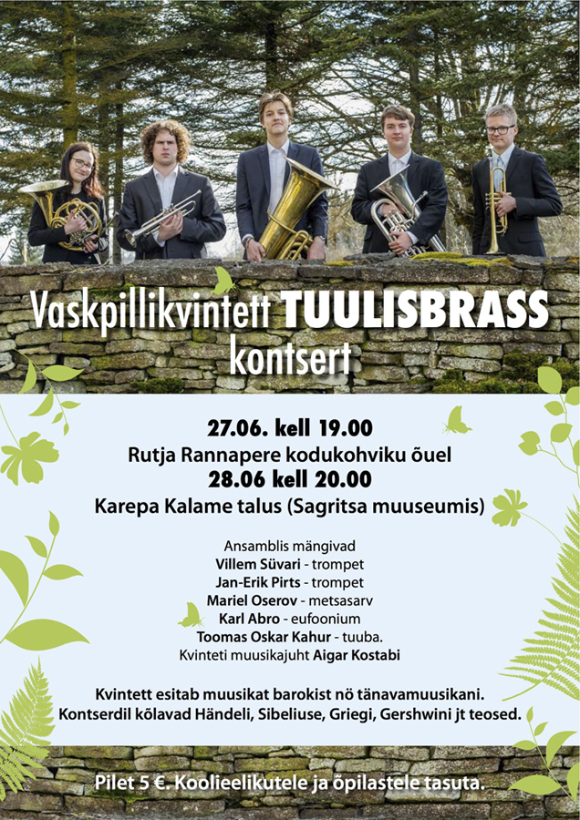 Vaskpillikvintett Tuulisbrass kontsert