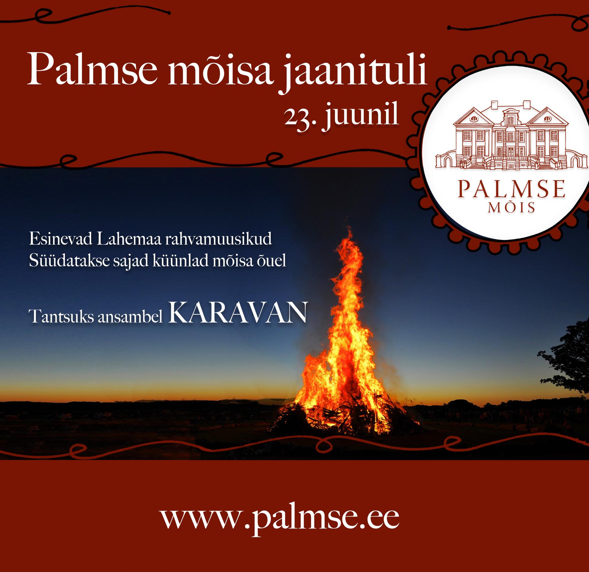 Jaanituli Palmse mõisas